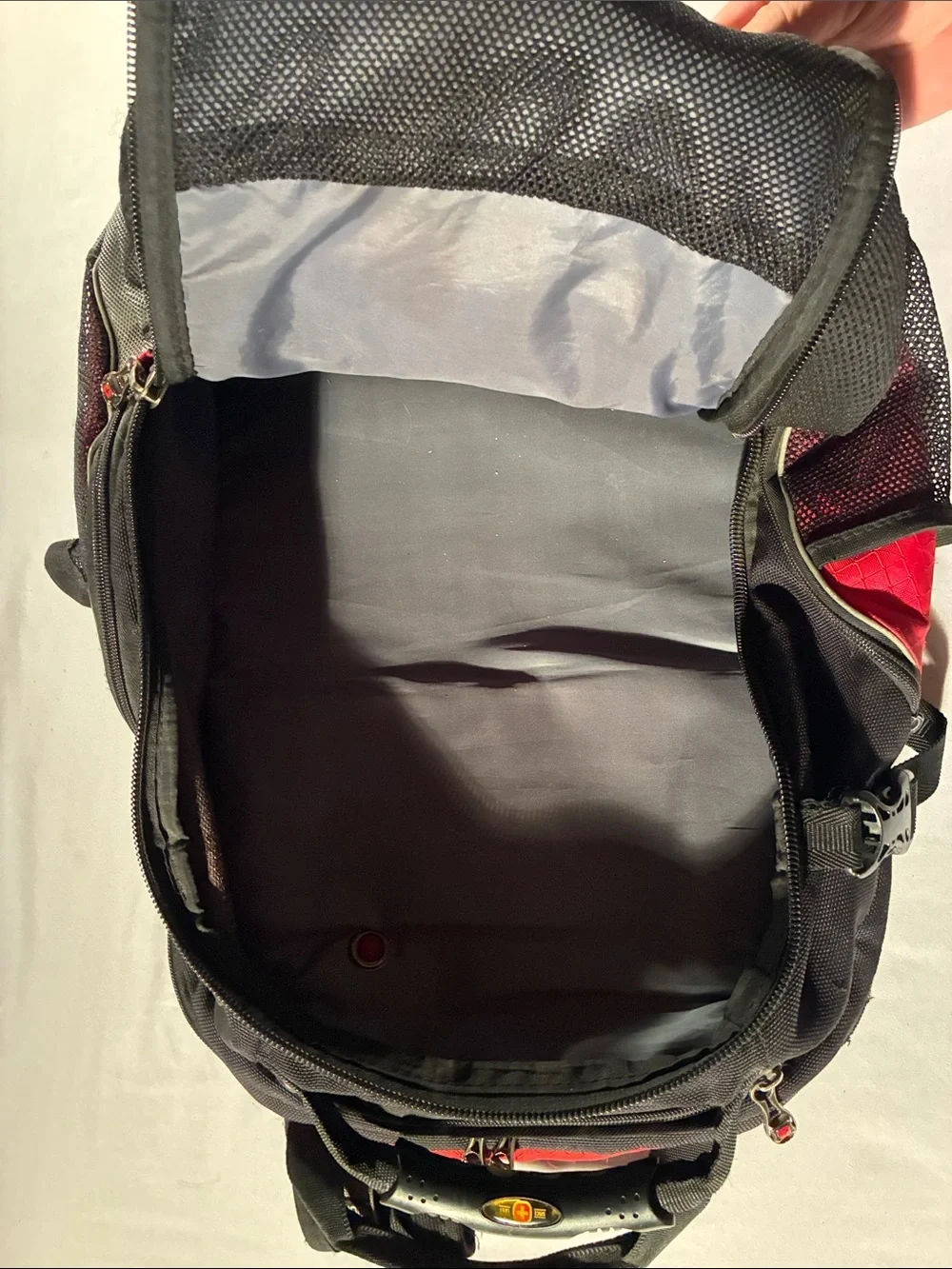SwissGear Red and Black Multi-Compartment Backpack